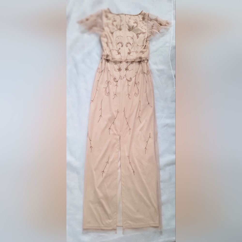 NWOT! Fall Boho Papell Studio Anthro Formal Women's Beaded Maxi Dress Small/4 - Picture 10 of 17